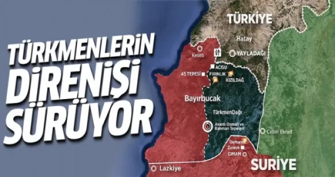 Suriye rejimi Türkmendağı'nı vurdu