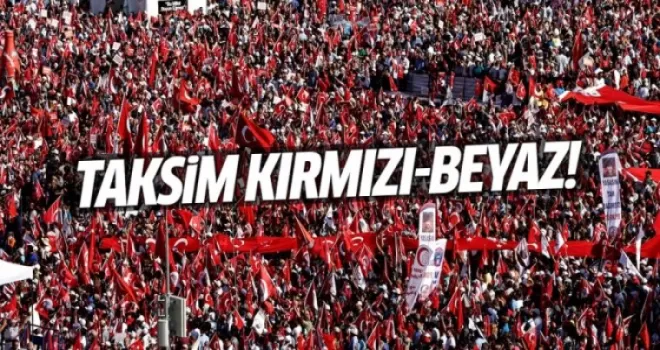 Taksim Meydanında on binler toplandı