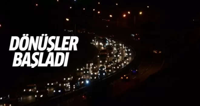 Tatilcilerin İstanbul’a dönüş çilesi başladı
