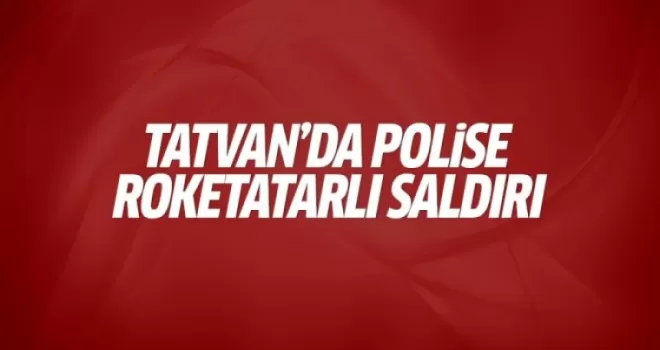 Tatvan’da polis noktasına roketatarlı saldırı