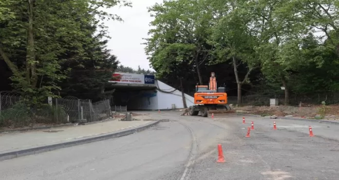 TEM Otoyolu alt geçidine estetik dokunuş