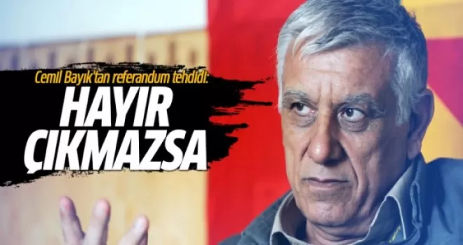 Terörist Cemil Bayık'tan referandum tehdidi