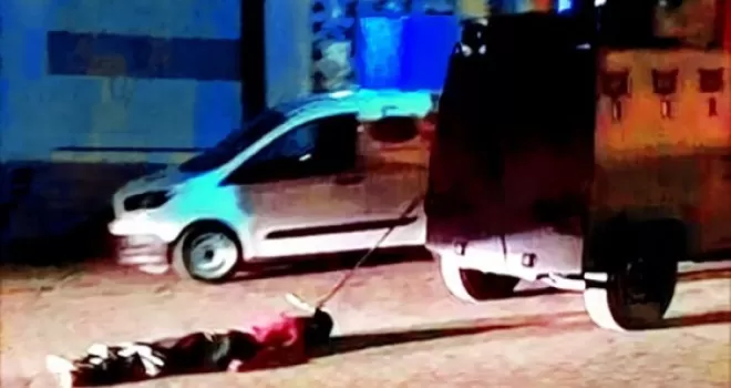 Teröristin cesedini sürükleyen polisler için karar çıktı!