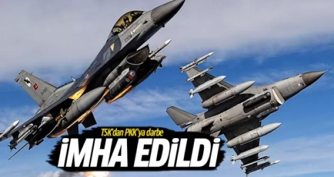 Teröristler havadan vuruldu