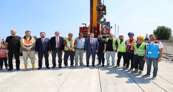 Trabzon’da Başkan Genç, Reşadiye Viyadüğü’nde incelemelerde bulundu