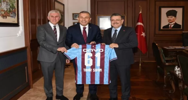 Trabzon’da Başkan Genç Vali Şahin’i ziyaret etti
