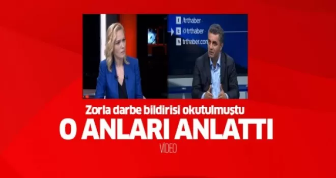 TRT Haber spikeri o anları anlattı