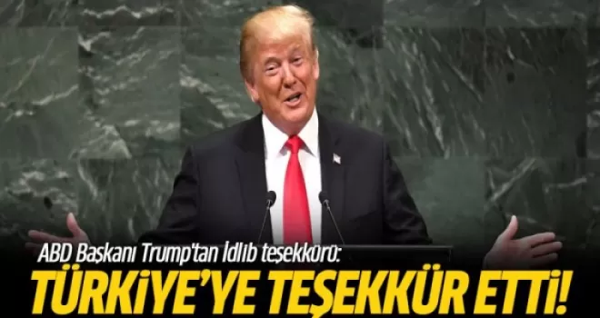 Trump: Türkiye'ye Teşekkür Ederim