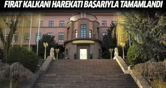 TSK: Fırat Kalkanı'nın bu aşaması başarıyla tamamlandı