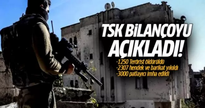 TSK son bilançoyu açıkladı