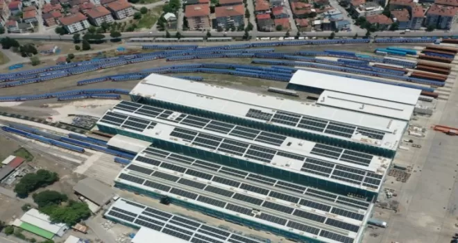 TÜRASAŞ’tan dev adım... Güneş enerjisiyle tren üretimi