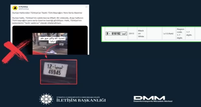 “Türk Bayrağı’nın yere serilip basıldığı“ iddiası asılsız!