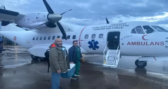Türk Hava Kuvvetleri’nden hayat kurtaran uçuş