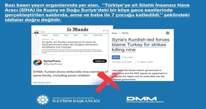 Türkiye SİHA’sı Suriye’ye saldırdı iddialarına açıklama