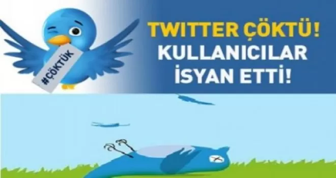 Twitter çöktü!