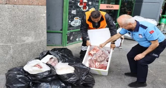 Usulsüz şekilde taşınan 300 kilogram ete el kondu