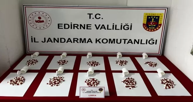 Uzunköprü’de 568 adet sentetik hap ele geçirildi