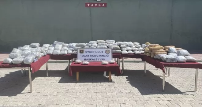 Van sınır hattında büyük operasyon! 165 kilogram uyuşturucu yakalandı