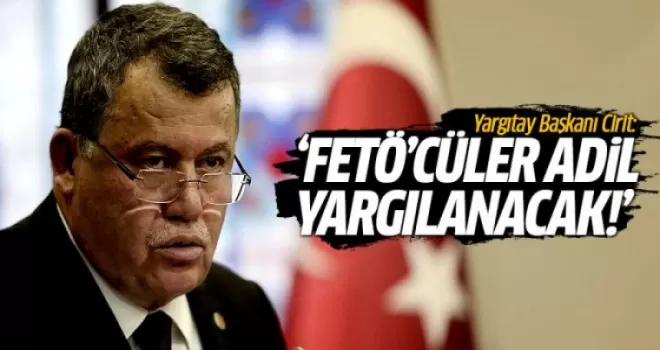 Yargıtay Başkanı Cirit: FETÖ'cüler adil yargılanacak