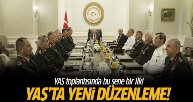 YAŞ toplantısında bu sene bir ilk!