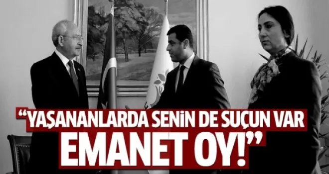 'Yaşananlarda emanet oyların da suçu var'