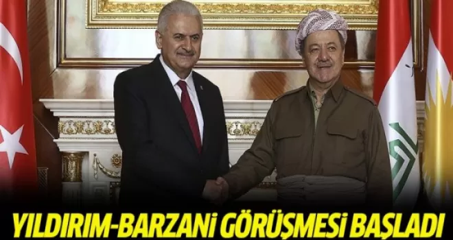 Yıldırım-Barzani görüşmesi başladı