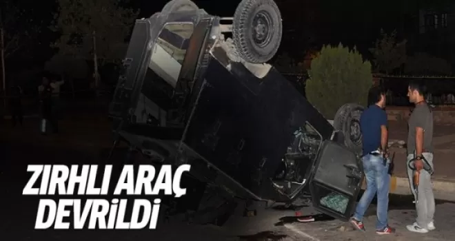 Zırhlı polis aracı devrildi: 1 şehit